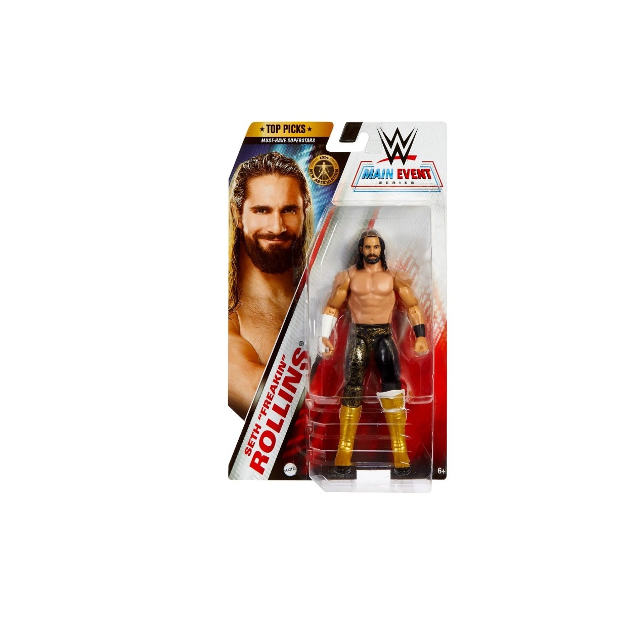 Action Figure Seth Rollins WWE - Serie Top Picks 2024 By Mattel, 15cm, Con Accessori - Foto 2