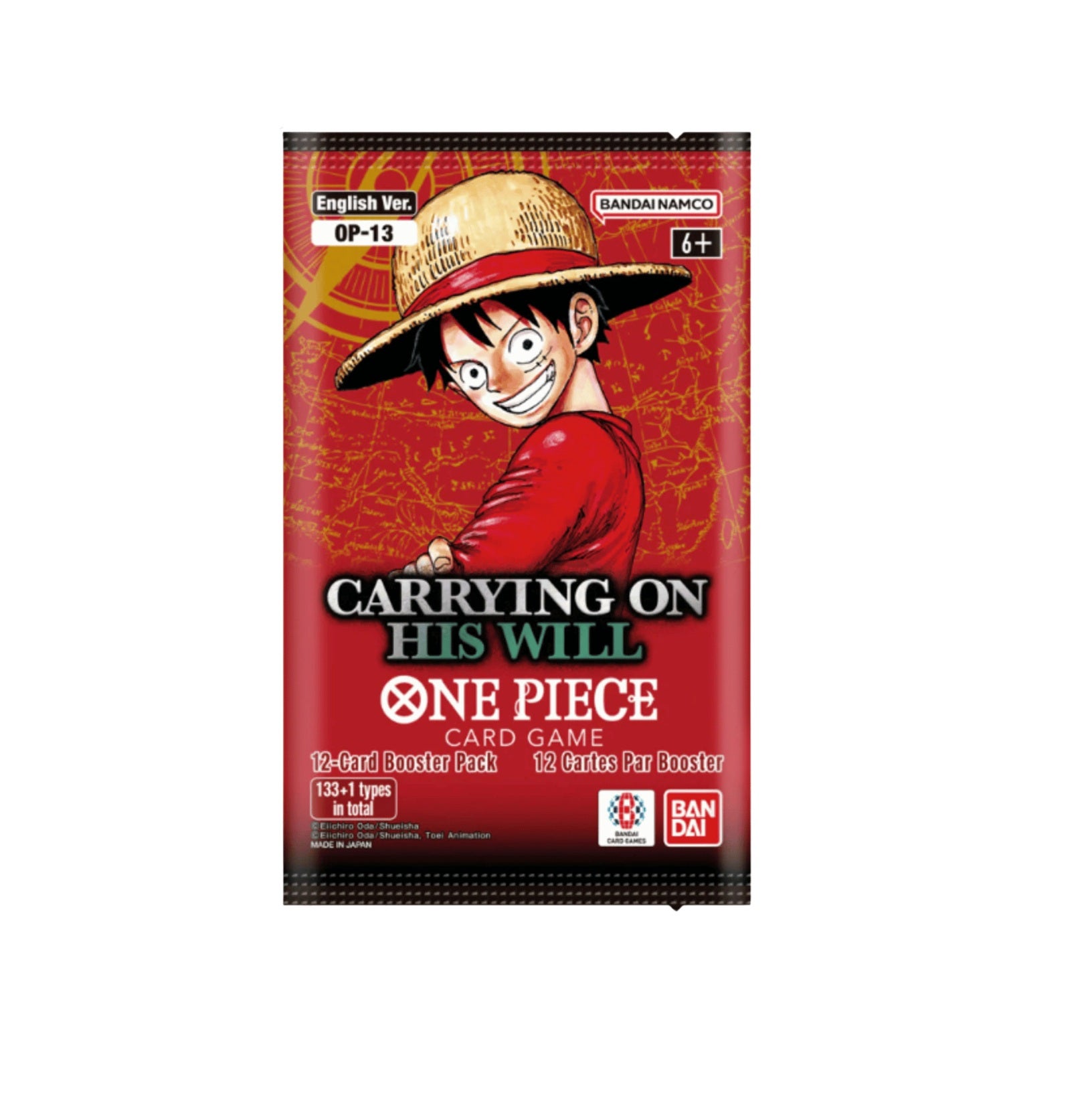 one piece 13 booster box TCG: OP-13 Japanese Pack (X8 PACKS) Look forward to other surprising cards for the 3rd Anniversary too Bandai One Piece Card Game