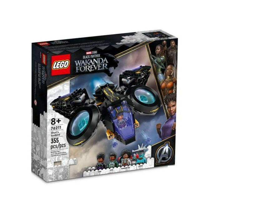 LEGO Marvel Black Panther: Wakanda Forever Shuri's Sunbird 76211 Building  Toy Set (355 Pieces) 