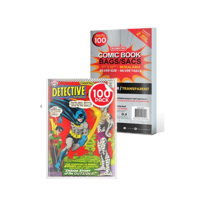 Comic Bags - Current Size (100 per pack) - Caseys Distributing