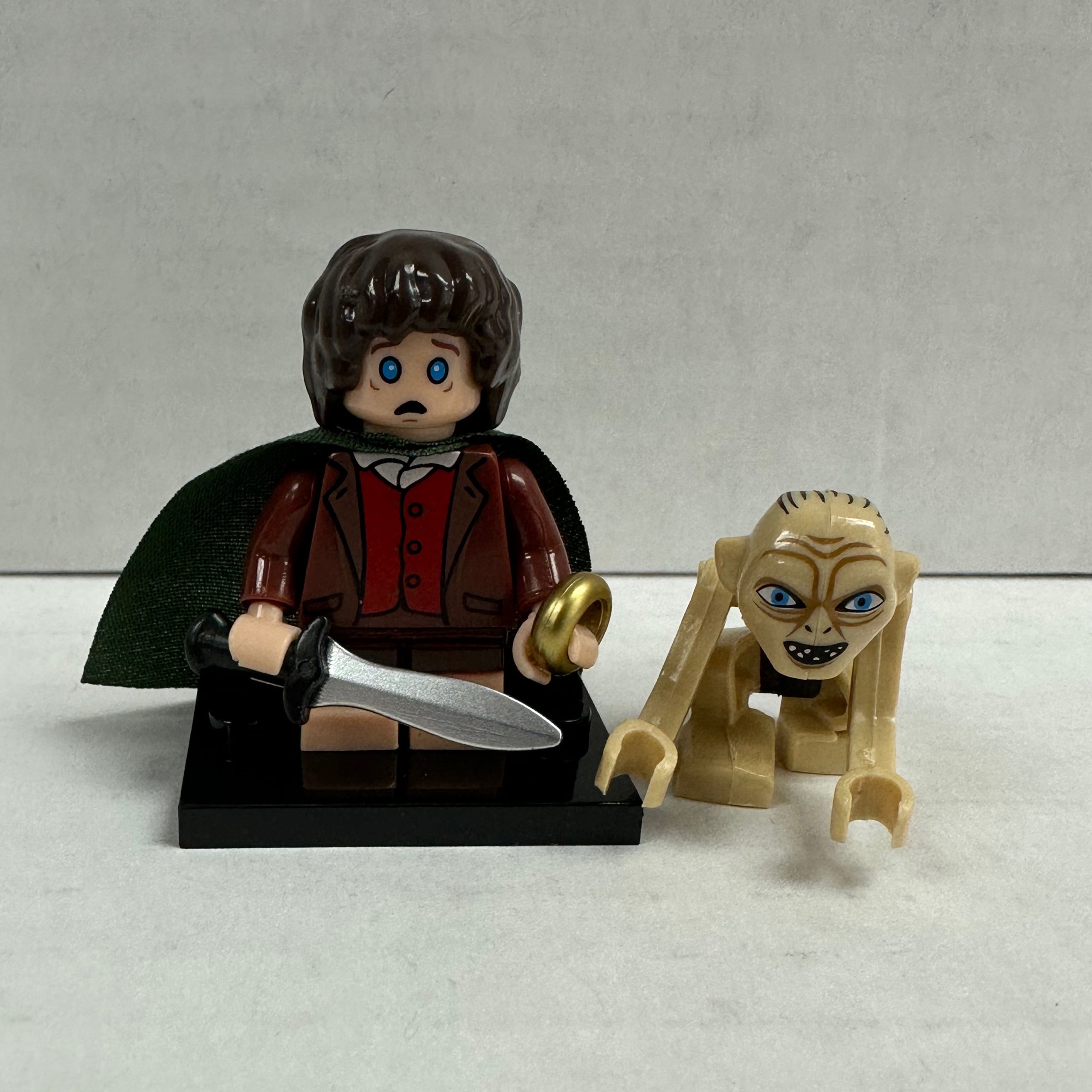 Custom Minifigure Lord of the Rings Frodo Baggins with Gollum | Maine ...