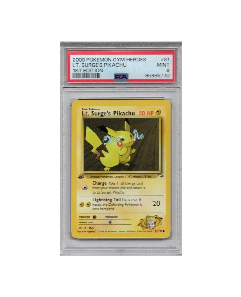 Pokémon Pikachu PSA 9 high quality